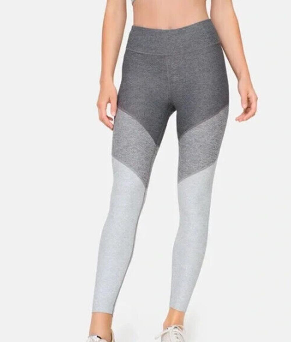 OUTDOOR VOICES Women's 7/8 Springs Athletic Leggings XS Grey Color block NWT